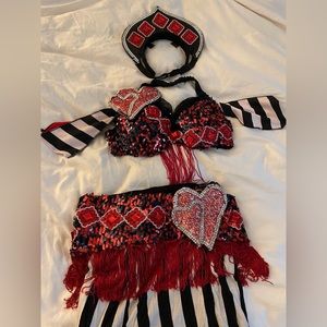 Queen of Hearts Pirate Belly Dance Costume